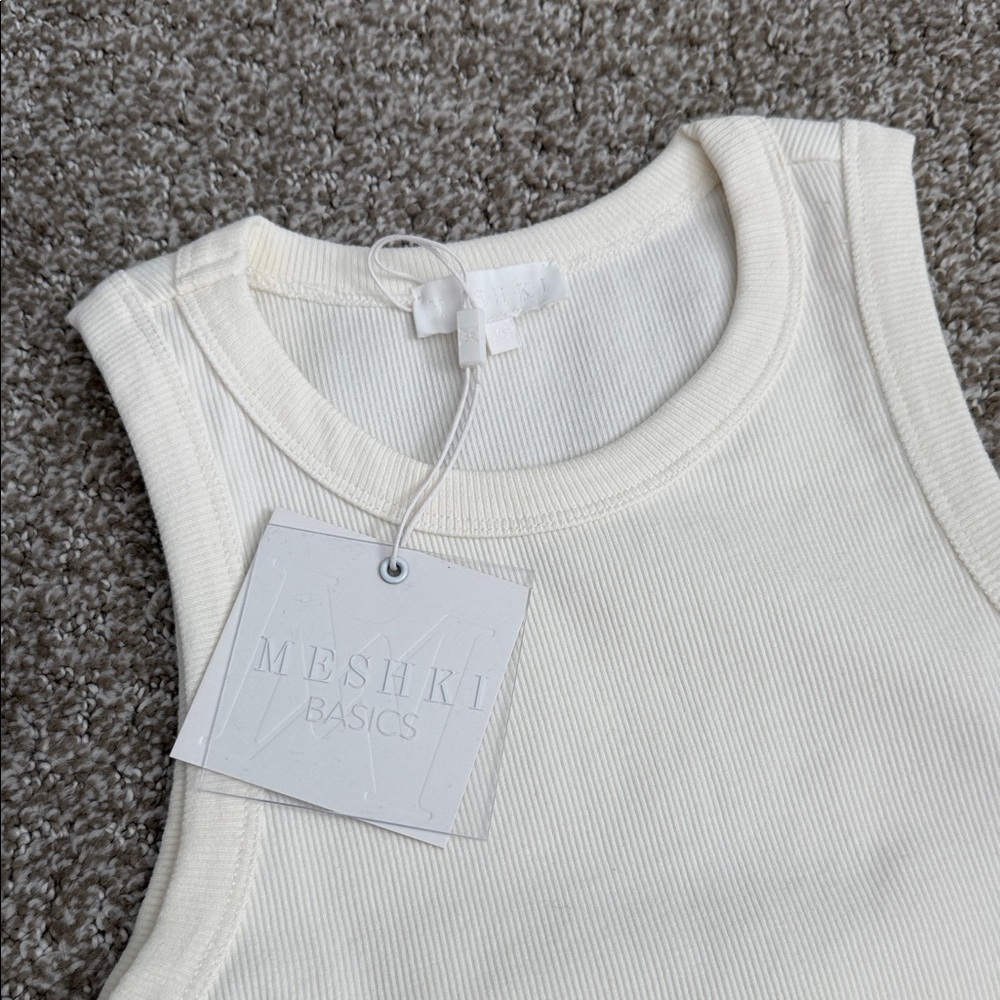 Meshki Cream Ribbed Mini
Dress - Picture 2 of 4